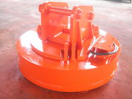 Energy Saving Scrap Handling Magnets , Mini Excavator Parts Orange Color